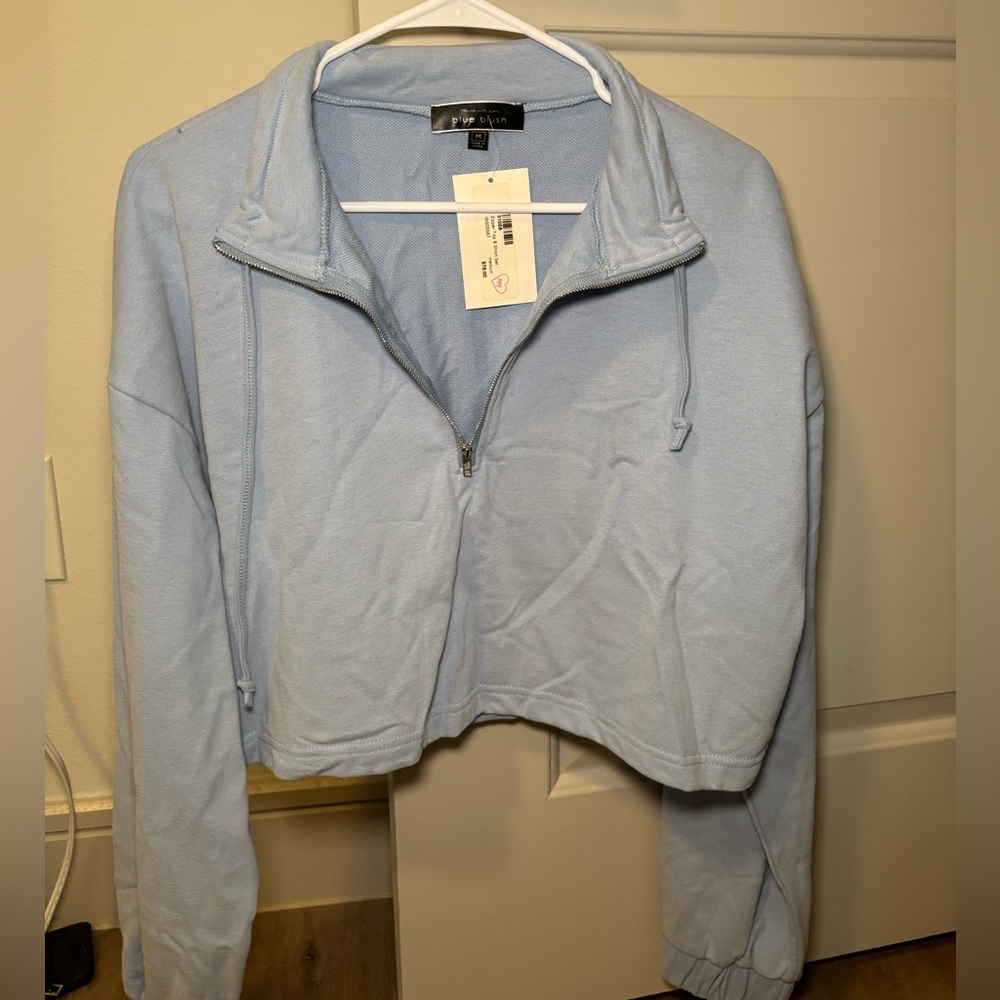 Boutique cropped sweatshirt